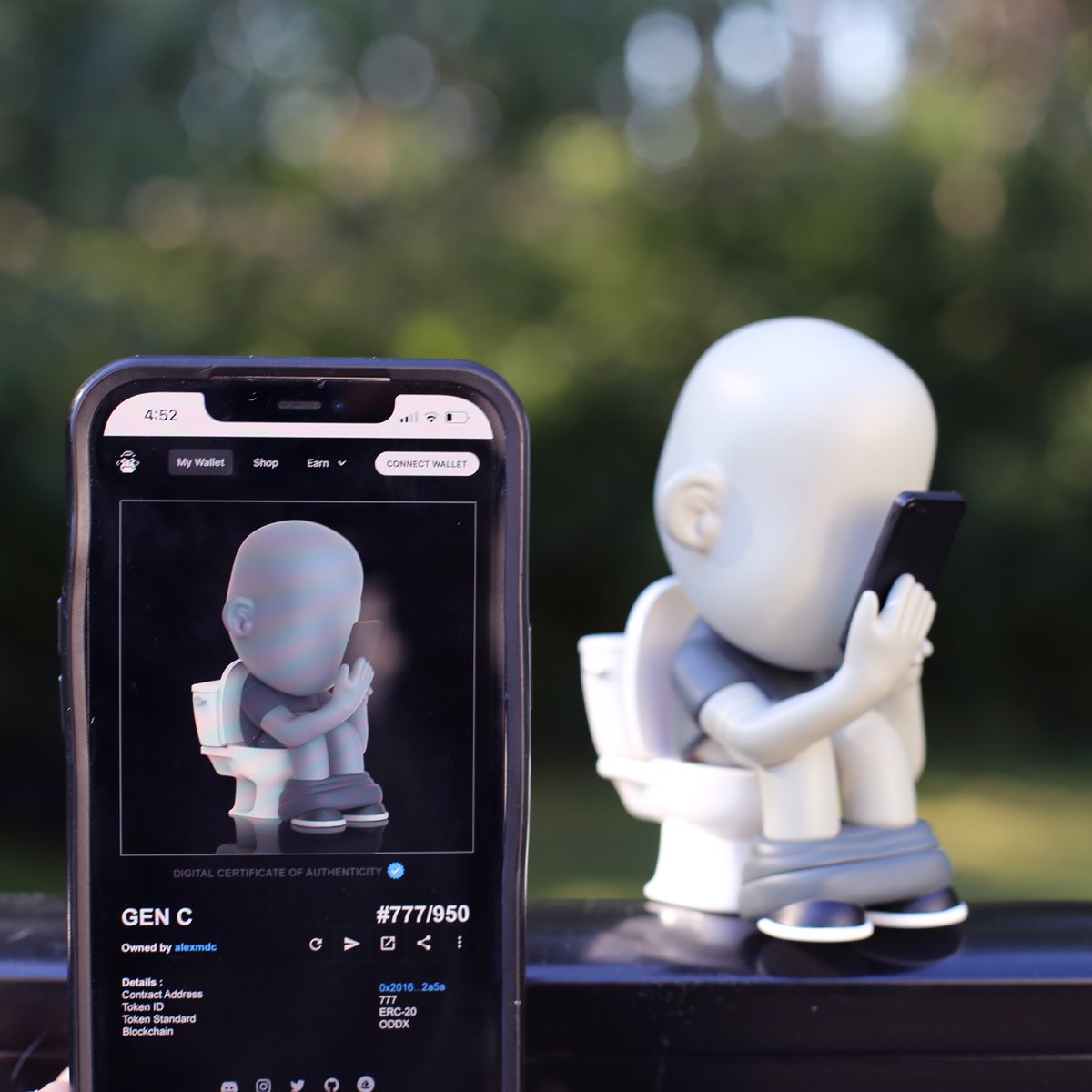 Oddworx's tweet photo. The future of authentication is here!

Each Gen C burns and redeems for a figure, which will be the key to unlocking your Digital Certificate of authenticity, provided as a new NFT that connects your physical collectible to the blockchain. https://t.co/Gg69POXjWQ