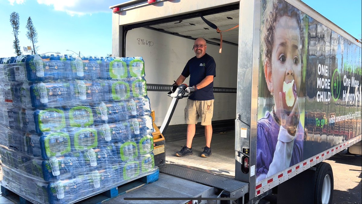 One_MoreChild's tweet photo. 'If you’re where God wants you to be, it’s not work at all. I’m exactly where God wants me to be!'" - Tom Good, One More Child warehouse worker, after serving 400 FAMILIES with Mission Community Church in Fort Myers! 📦🧡 https://t.co/tu9fNMZtGQ