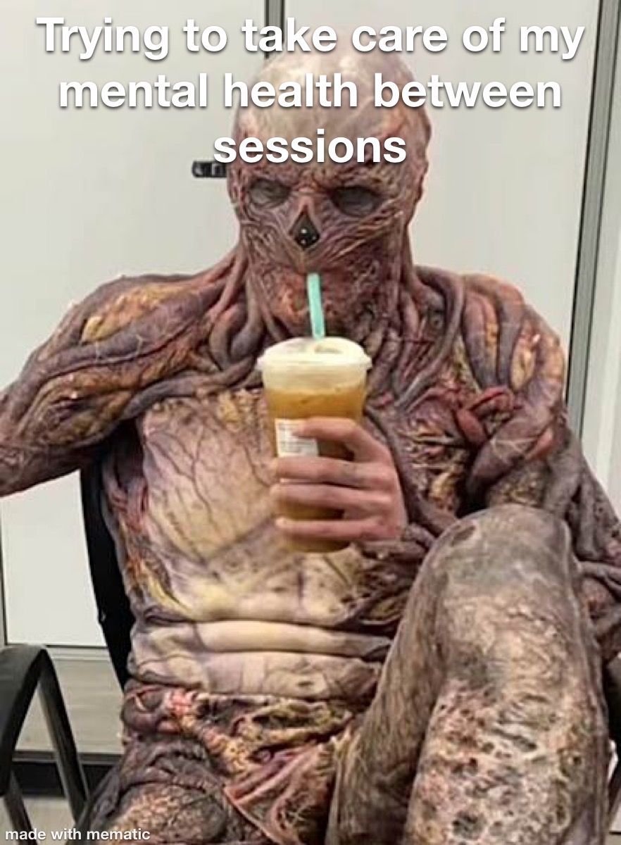 SYSTPodcast's tweet photo. Get your mental health funnies on with our podcast, Shit Your Shrink Thinks. Take a listen, rate, and review us!
#therapymemes #therapyhumor #TherapistTwitter #therapisthumor #therapistproblems #mentalhealth #MentalHealthMatters #PodcastAndChill #PodcastRecommendations #podcast https://t.co/wRp90mYbGz