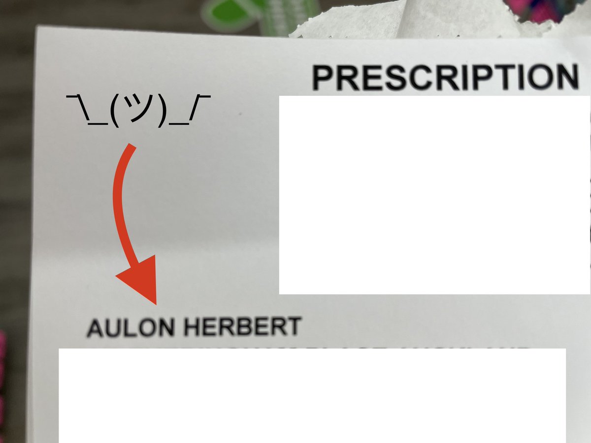 Aylon133's tweet photo. Went to pick up a prescription from the chemist. They couldn’t find it in their system. I wonder why… https://t.co/tCeEk0mQrJ