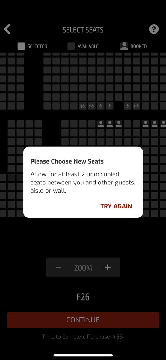 Bexi333's tweet photo. @cineworld @N7caboose We have managed to book via your website now so all good. https://t.co/ER01b6oREw