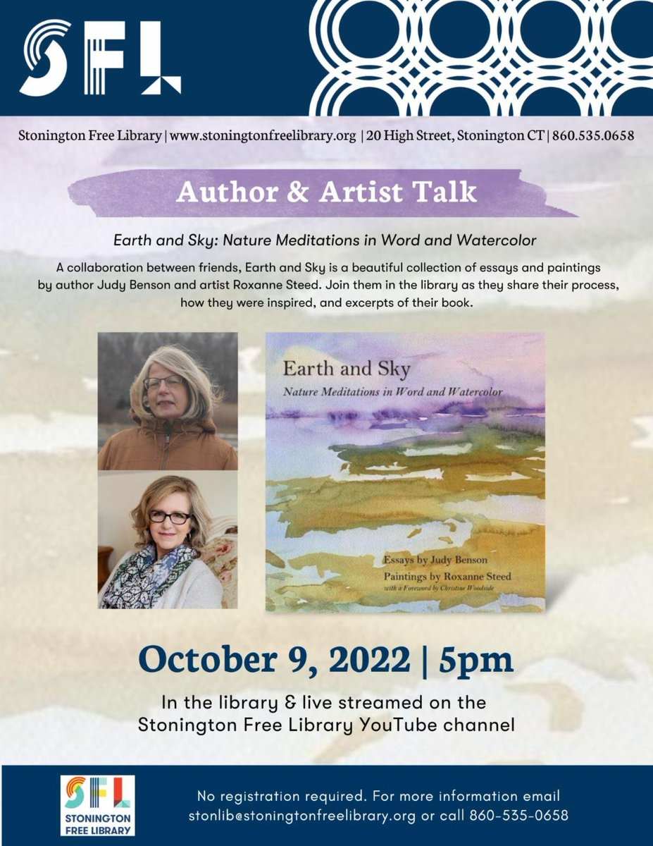 CoachAuthor's tweet photo. I'll be introducing this wonderful event on Sunday in Stonington. Come if you can! https://t.co/HippBgvd0S