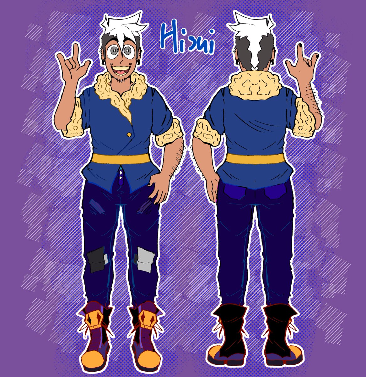 GrismaVessel's tweet photo. Updated Ref for Gris!
Gris Skul, local Alolan Punk that loves to battle!
They/Them, He/Him, 25 yrs old
The son of Guzma
Moves to Unova/get's yeeted into the past https://t.co/09RwFaACao