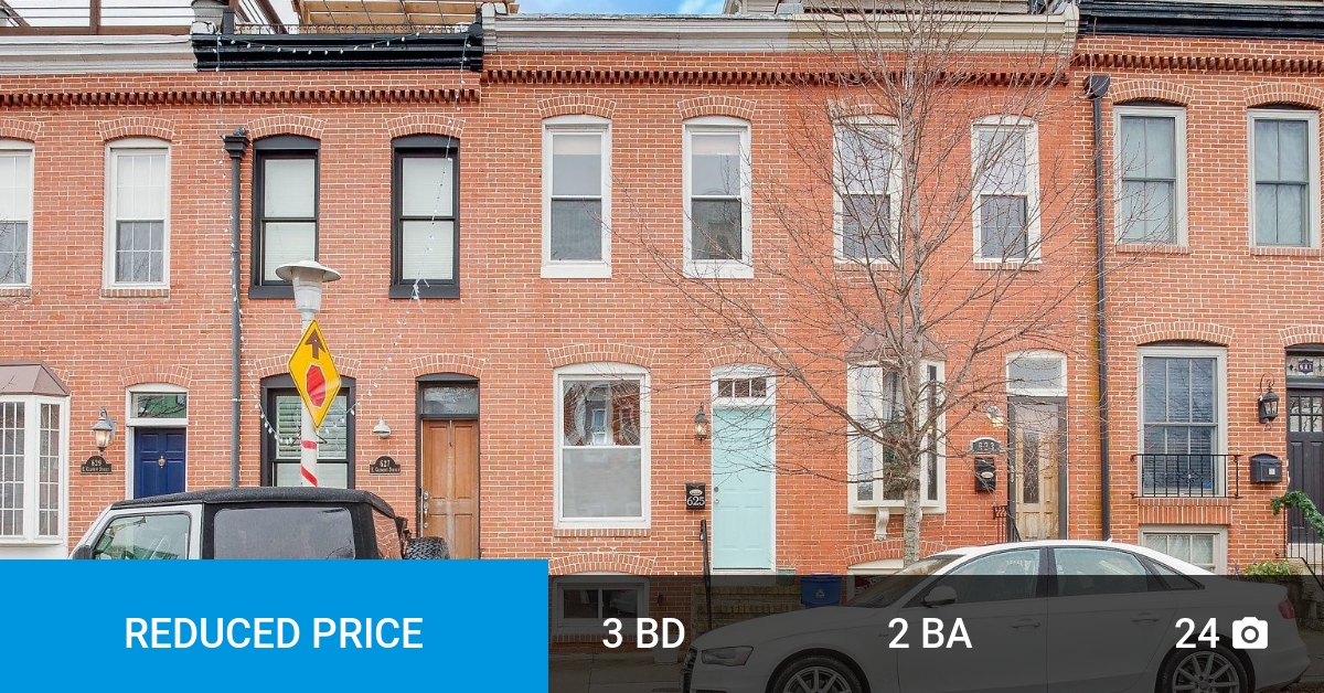 📍 Reduced Price 📍 This recently reduced home at 625 E Clement Street in Baltimore won't last long, so, don't wait to set up a showing! Reach out here or at (443) 499-3839 for more information! homeforsale.at/625_E_CLEMENT_…
