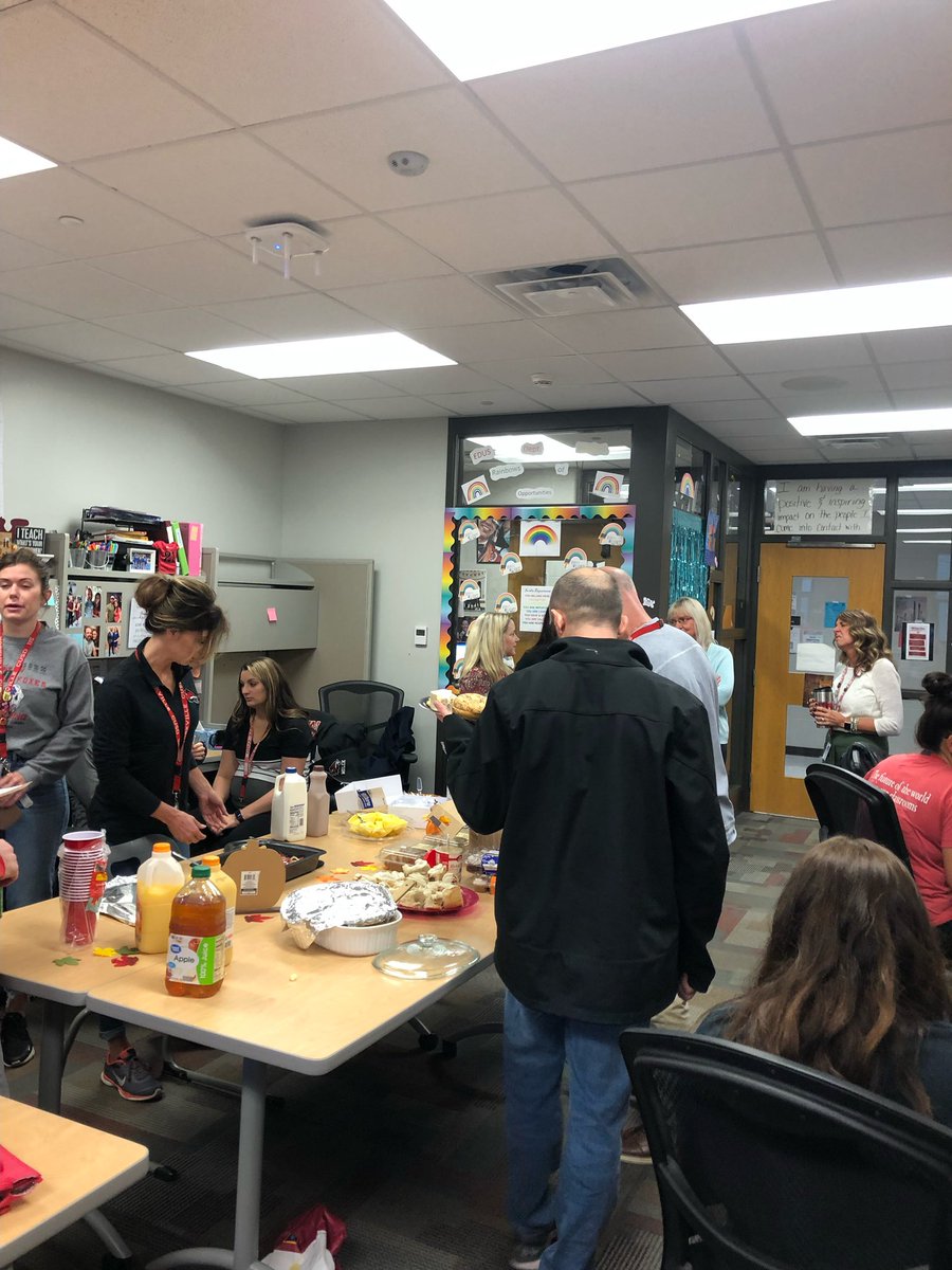 YHSEdServices's tweet photo. All of student services had a breakfast to collaborate and build a positive culture. Thanks for all the birthday wishes.@Y115StudentServ @Dear_Mrs_M https://t.co/MDiQOvVR4v