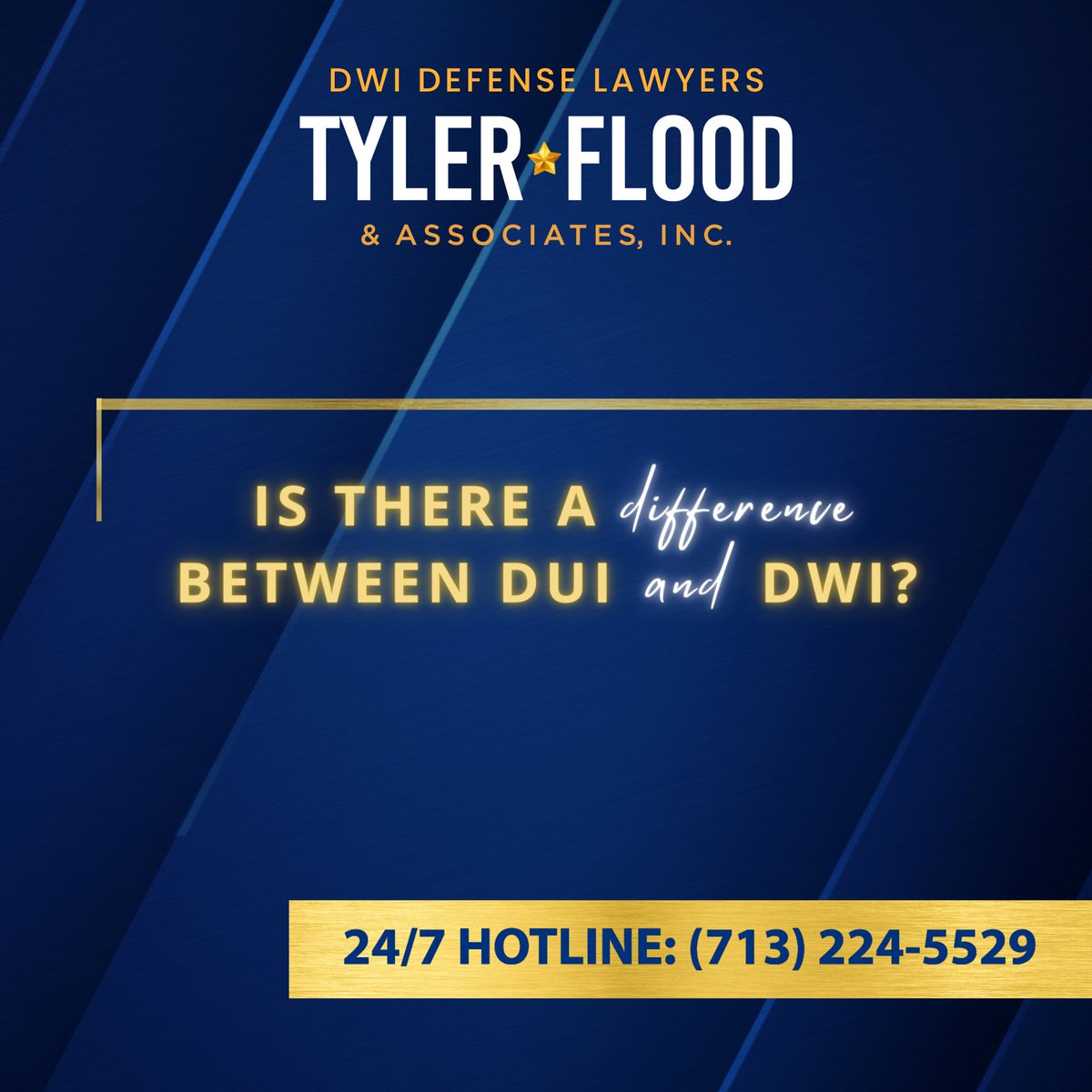 DoNotBlow's tweet photo. MYTH vs. FACT: In many states, including Texas, there's a difference between DWI and DUI.

Who knows the FACTS?

Call 24/7 DWI HOTLINE: (713) 224-5529
Save this number on your phone.

#LegalRights #TylerFlood #DoNotBlow #HoustonLawyer #TexasLawyer #DriveSafe #DWI #DUI https://t.co/t8u43J3b61
