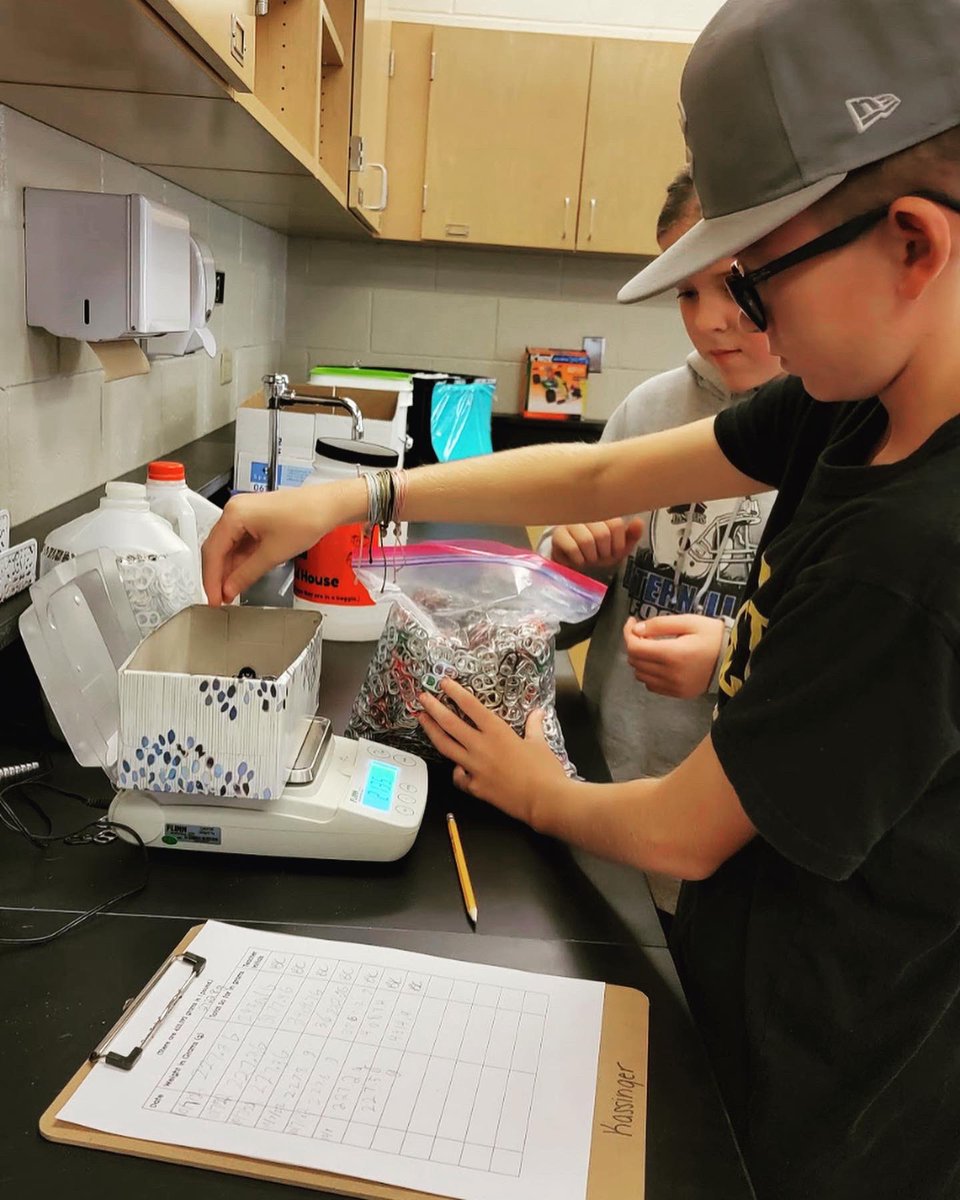 SycoScienceSMS's tweet image. SMS is collecting pop tabs for Ronald McDonald House this year. We have a goal of collecting 100 pounds. Mrs. Kassinger’s students have so far recorded 11 pounds! Tabs can be turned into Mrs. Kassinger or to the collection jars in the cafeteria. #togetherwespartan