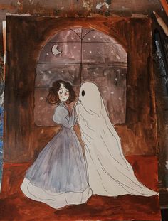 ameliabrowntale's tweet photo. Honestly, it's just safer to stay home and dance with the ghost in the attic.

#art by Marhey Talavera https://t.co/ENFWTUSaup