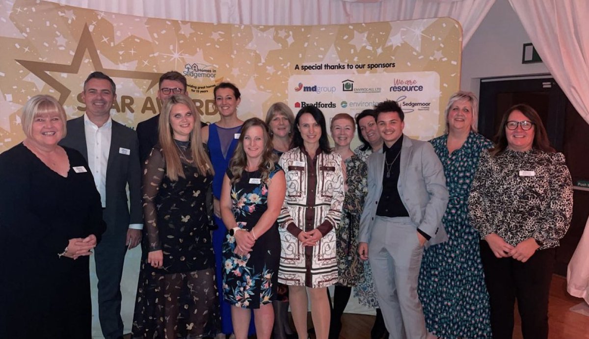 A fantastic evening with an amazing group of colleagues, customers and partners, fantastic to celebrate the achievements of so many humble individuals volunteering in the community 😀 <a href="/HomesSedgemoor/">Homes in Sedgemoor</a>