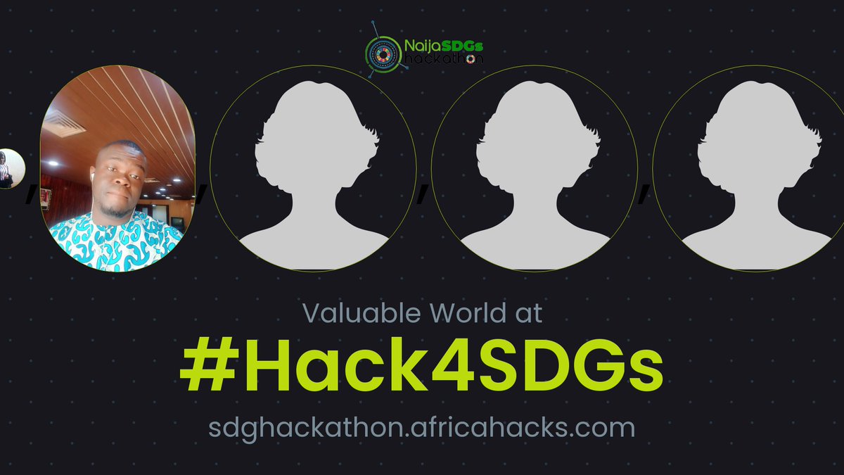 CValuable's tweet photo. We are ready for year's Hackathon, thank you #Hack4SDGs, @africa_hacks, @naijasdgs_hacks, @FC4SLagos, @nigeriacic, @FMDQGroup, @MicrosoftNG for this opportunity once again. Hoping to win this time with my team. https://t.co/q6Nstsgifp
