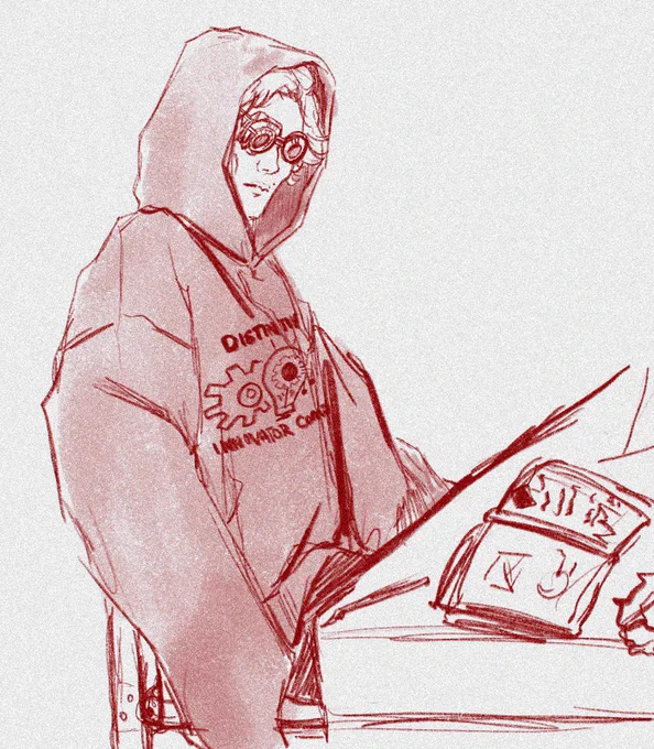 Based on  fic Prestidigitation! (Link in comments! go show them so loveeee) 2nd doodle is an extra that gave my brain a giggle, from not impressed to hoodie gremlin Viktor#ArcaneArt #viktorarcane 