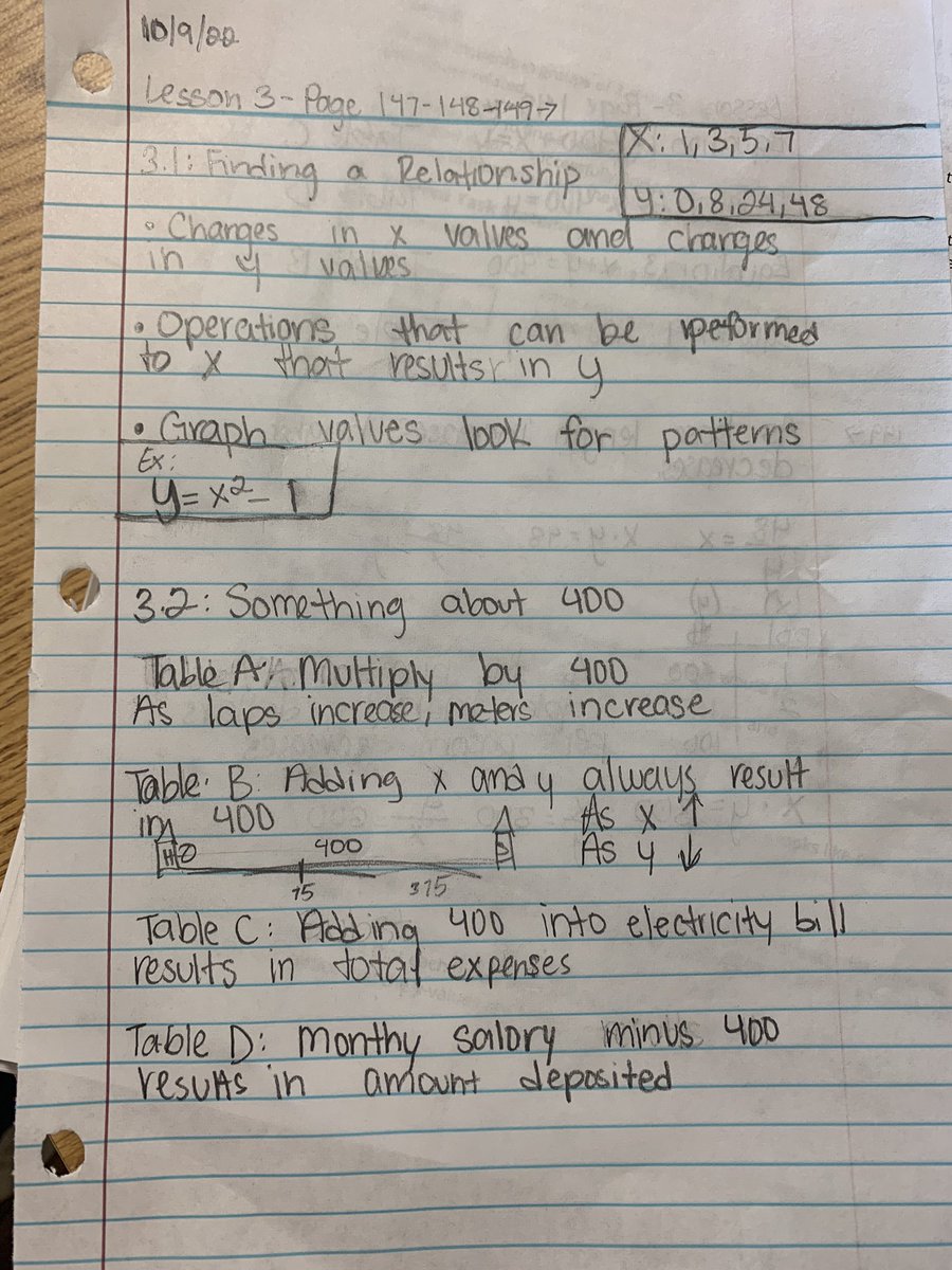 j_eisenberg87's tweet photo. Thank you to my star student, Jaylen, for taking GORGEOUS (@Avid) notes during today’s #algebra lesson…I was super impressed, but not surprised!! @CatonsvilleMS @BCPSMATH @IllustrateMath #cmsgameon #avidnotetaking #focusednotetaking @bopsenicska @AmandaE_Sci https://t.co/6zBhUFOrC6
