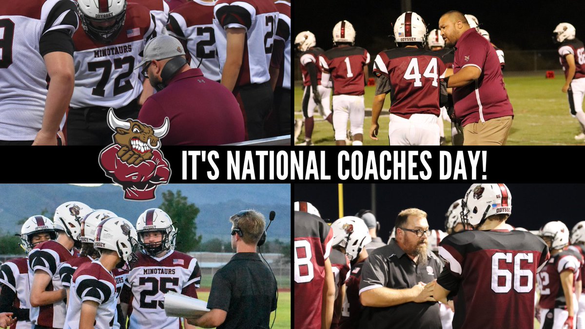 OIfootballbc's tweet photo. #nationalcoachesday Today we honor the coaches who inspire us to work harder and give our best. Thank you to our Coaches Ellicott, Eilert, Johnston, Lunka, Olson, Sauls, Scott, &amp; Watson for your belief in our team, your time, and the knowledge you bring to the football program! https://t.co/9R4icwsJzR