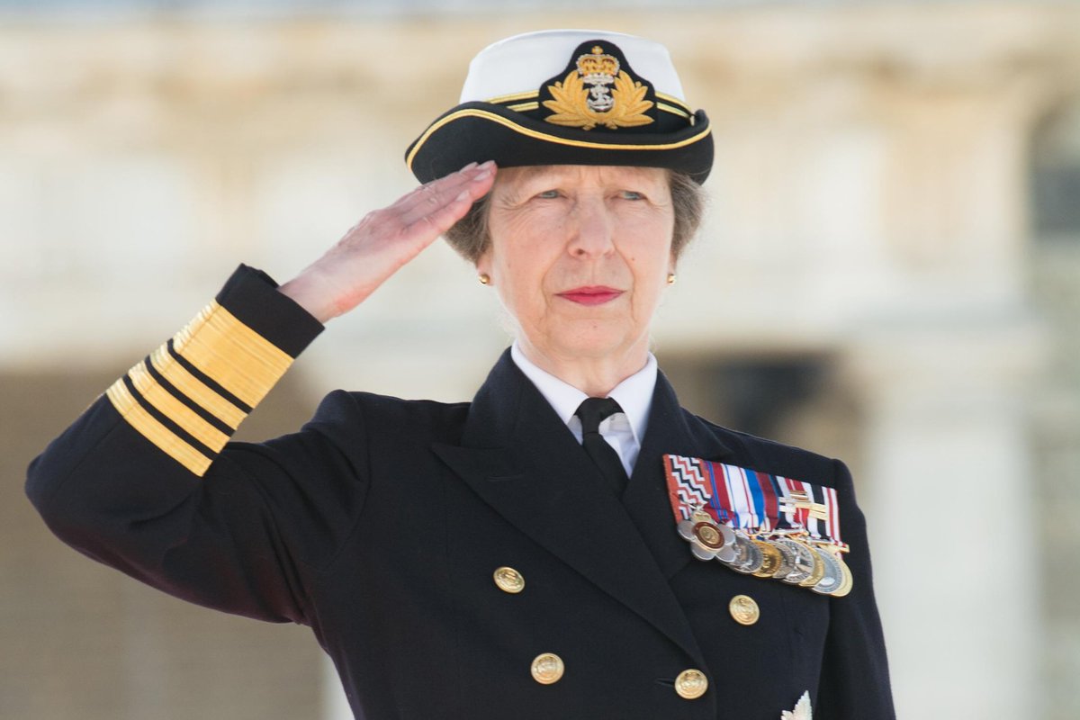 sirmbatiah's tweet photo. #PrincessAnne is to replace #PrinceHarry as Head of the #RoyalMarines, she will become the the first female #CaptainGeneral. https://t.co/AjeWjtuZNK
