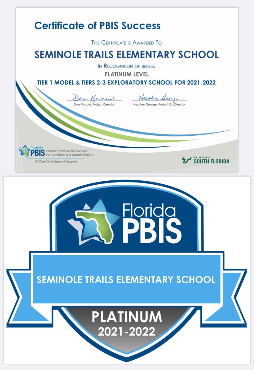 Congrats to our Panthers and our Students Support Services Team led by our amazing AP <a href="/JenLoTeacher/">Jenifer Lo</a> We are a #PBIS Platinum Model School <a href="/SeminoleTrails/">Seminole Trails Elem</a> <a href="/STEPrincipalJJ/">Jamilah Johnson</a> <a href="/pbstrulymatters/">PBISTrulyMatters</a> <a href="/pbcsd/">The School District of Palm Beach County</a> <a href="/MrsGreen1997/">Vivian Green</a> <a href="/hainesv/">V. Haines</a>