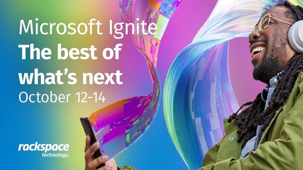Rackspace Technology on Twitter "Join us next week as we head to MS
