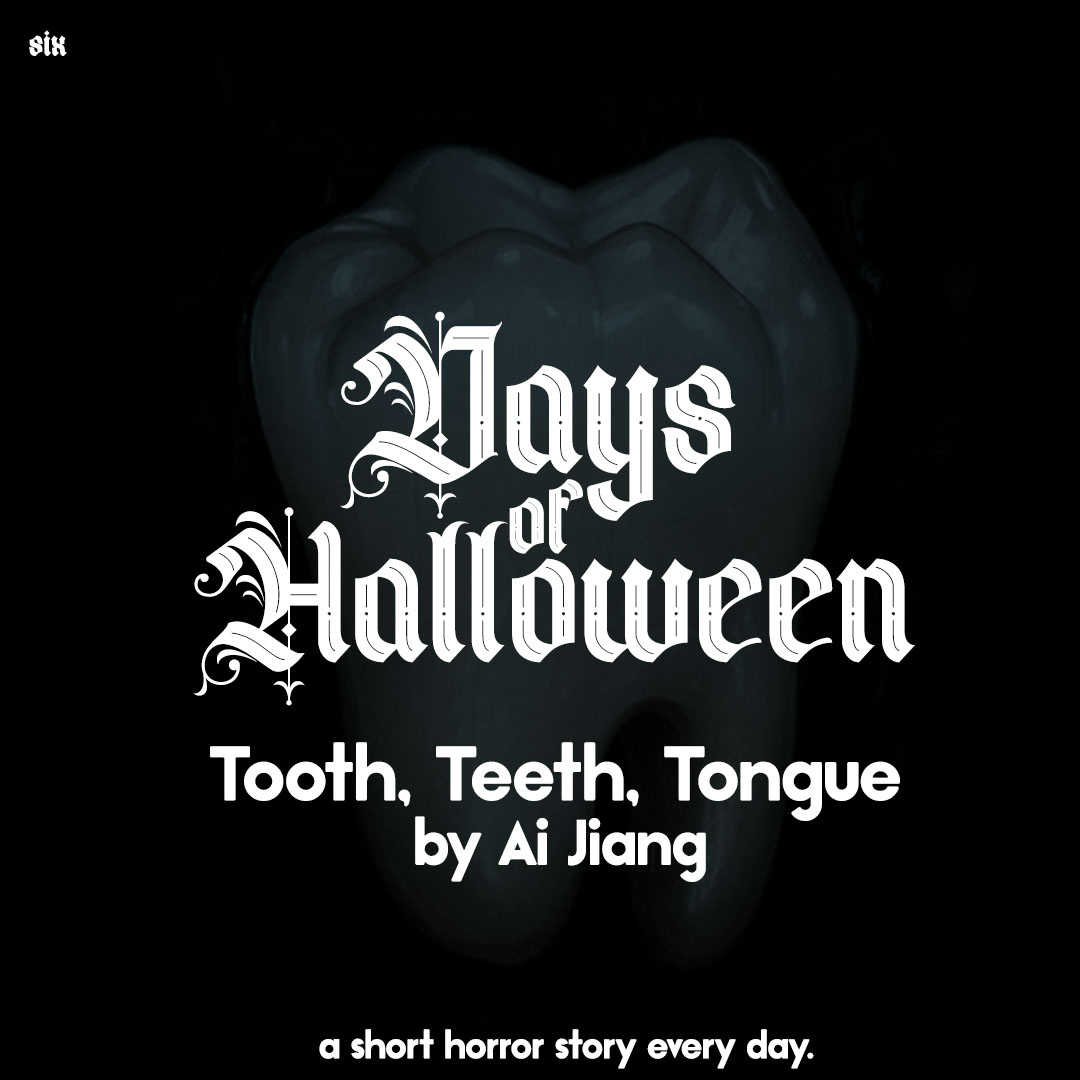 ravenkult's tweet photo. “Am I going to die?” I asked, transfixed on this small stained porcelain object that once kept me whole.

Tooth, Teeth, Tongue by Ai Jiang @AiJiang_ over @thedarkmagazine: https://t.co/Zu14wq2YSA https://t.co/mvLGR6UuYr