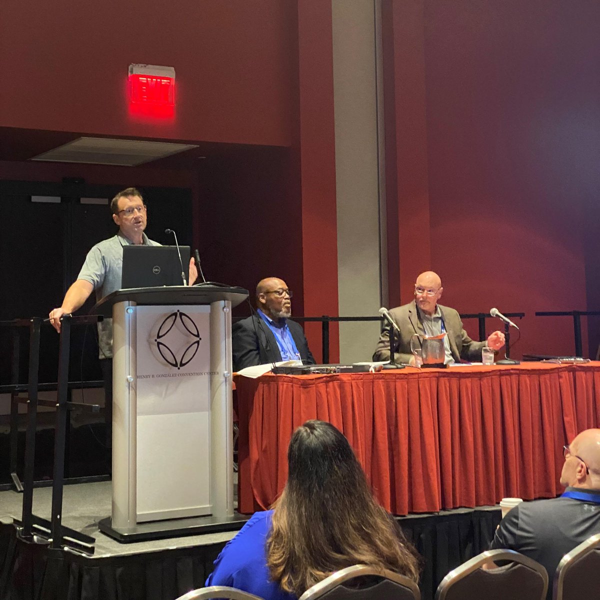 TML_RiskPool's tweet image. Here&apos;s a little glimpse of Scott Houston&apos;s &quot;Risk Management: The Gut Punch Chronicles&quot; session at the TML Annual Conference and Exhibition this week. 
#TMLAC2022 #TMLIRP @TML_Texas