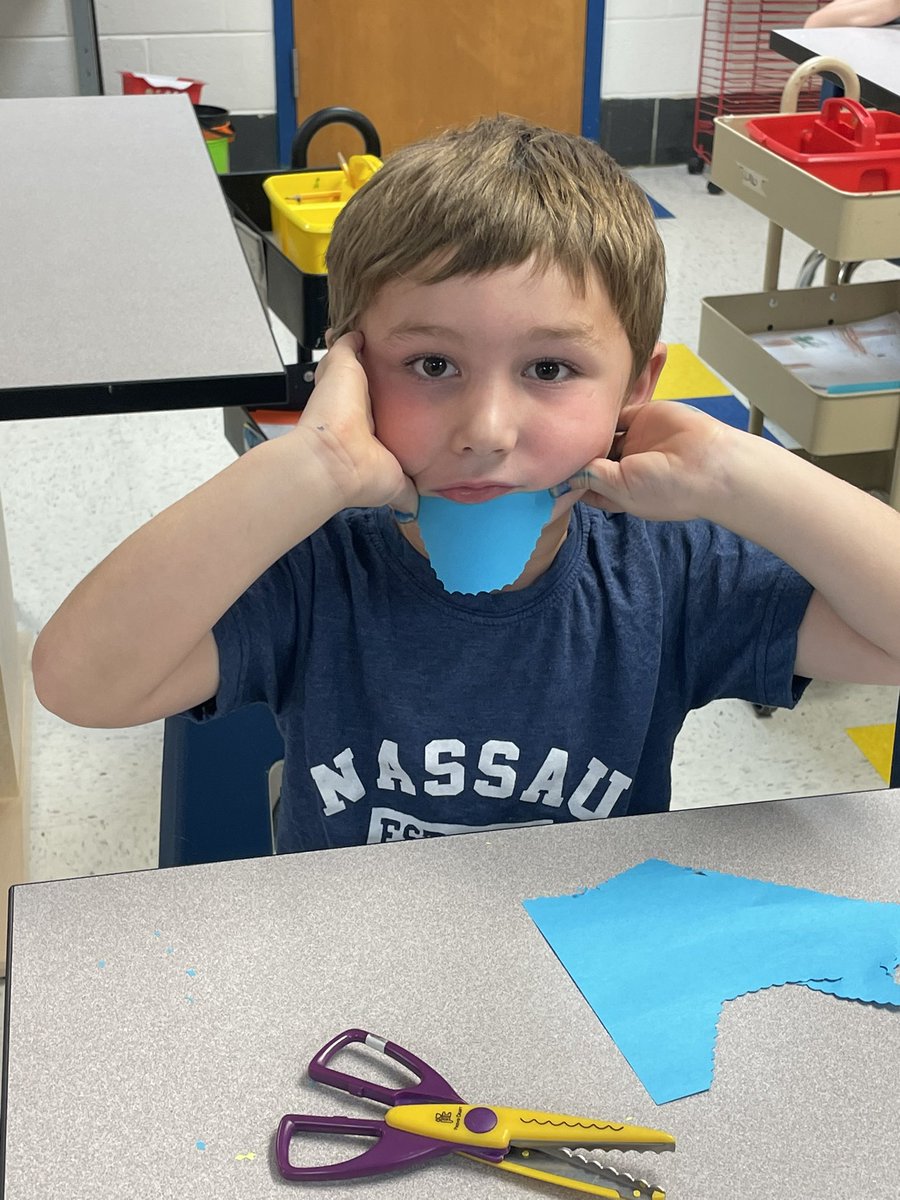 Our Pre K students were so creative cutting their funny facial hair today 🥸 <a href="/ShadySideAACPS/">Shady Side ES</a> <a href="/AACPSVisualArts/">AACPSVisualArts</a>