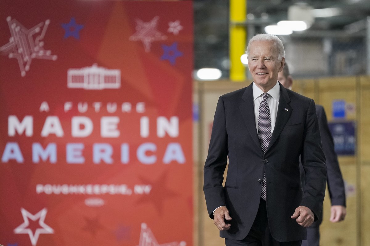 It's here at this IBM factory in Poughkeepsie – and the factories of other companies across America – that our future will be built because of the groundbreaking CHIPS and Science Act.