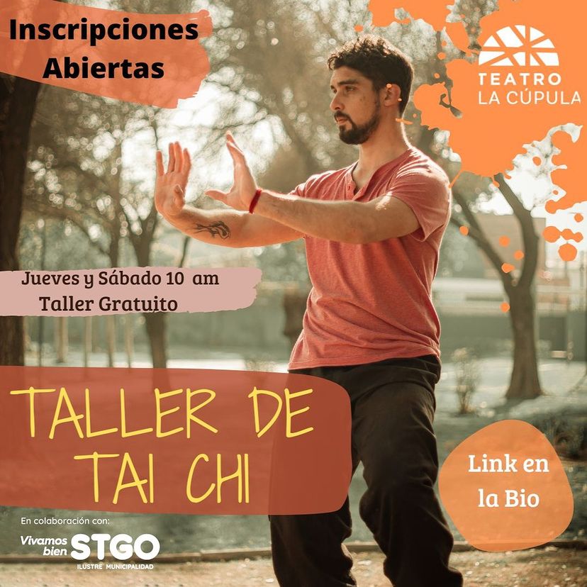🚨 Inscripciones abiertas 🧘🏻‍♀️

Tai Chi y Chi kung son dos artes milenarios que basados en los principios taoístas, buscan la unidad de cuerpo, mente y espíritu. 

Taller Gratuito para vecinos de la comuna de Santiago.