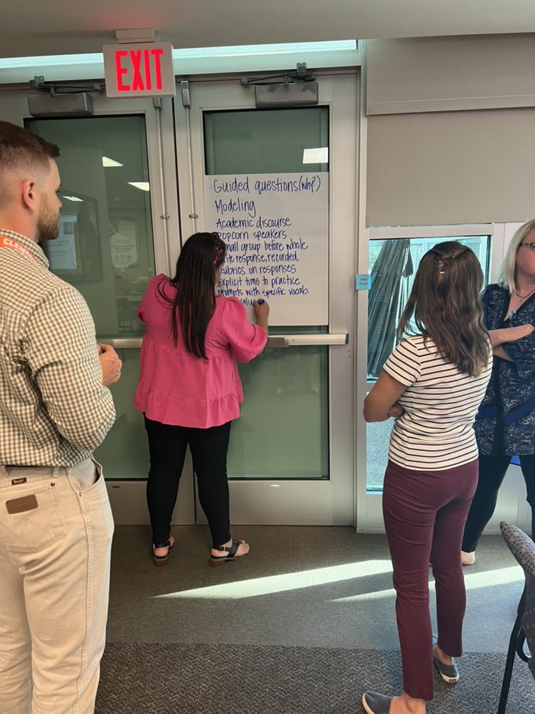 LEAD participants are brainstorming teaching practices to remedy student learning problems.<a href="/AustinGreene5/">Austin Greene</a> <a href="/franguinnrogers/">Dr. Fran Rogers</a> <a href="/shayla_read/">Shayla Read</a> <a href="/tdean65/">Tara Dean</a> <a href="/DocStevensGCS/">Susan Stevens</a> <a href="/KarenKappgcs/">Karen Kapp</a>