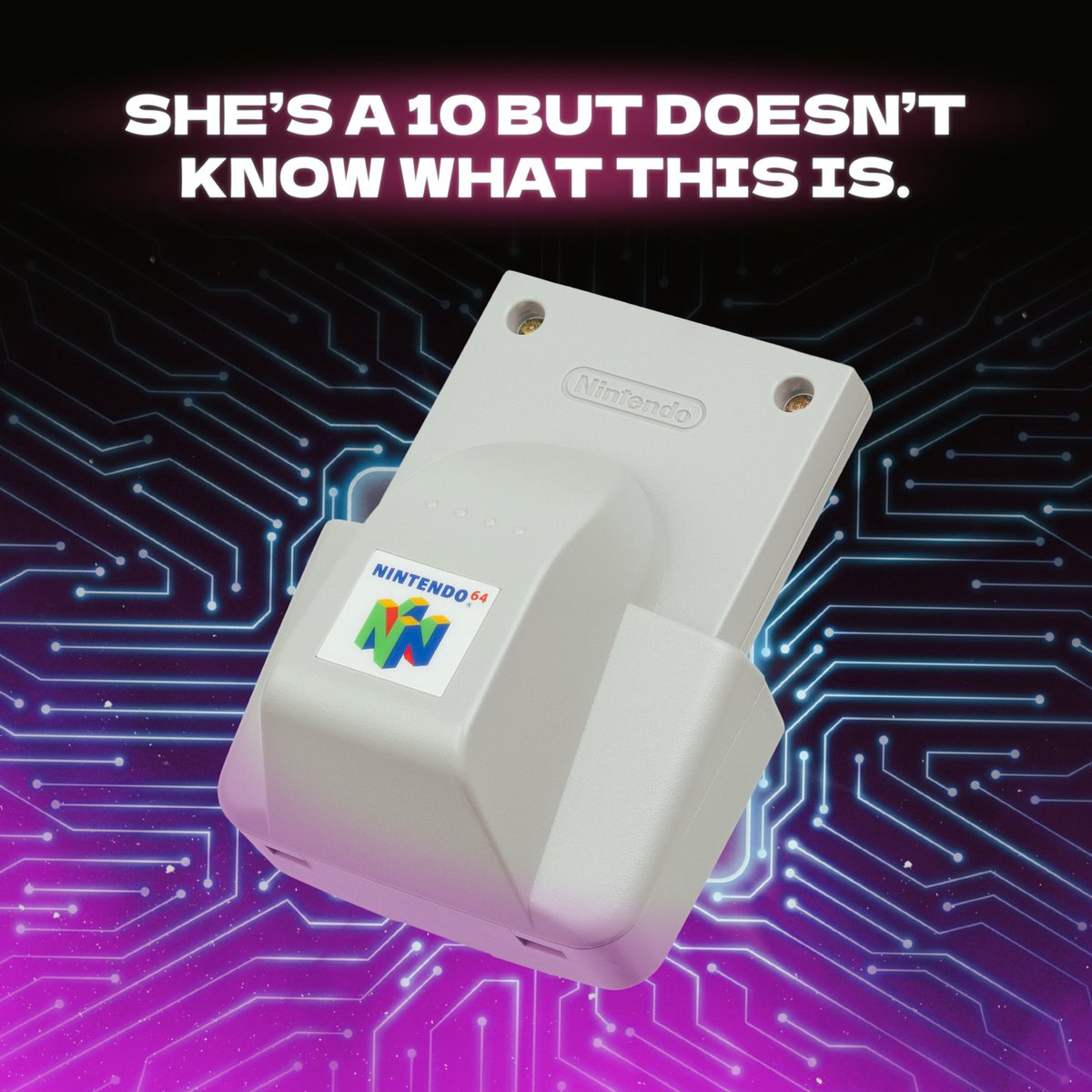 PowerUpCasino's tweet photo. If she does know what it is she’s kinda freaky tho… If you know what I mean.

#n64 #nintendo #retrogames #arcade #arcadegames #powerup #powerupcasino #casino #gaming #geeks https://t.co/misTHkjoLY