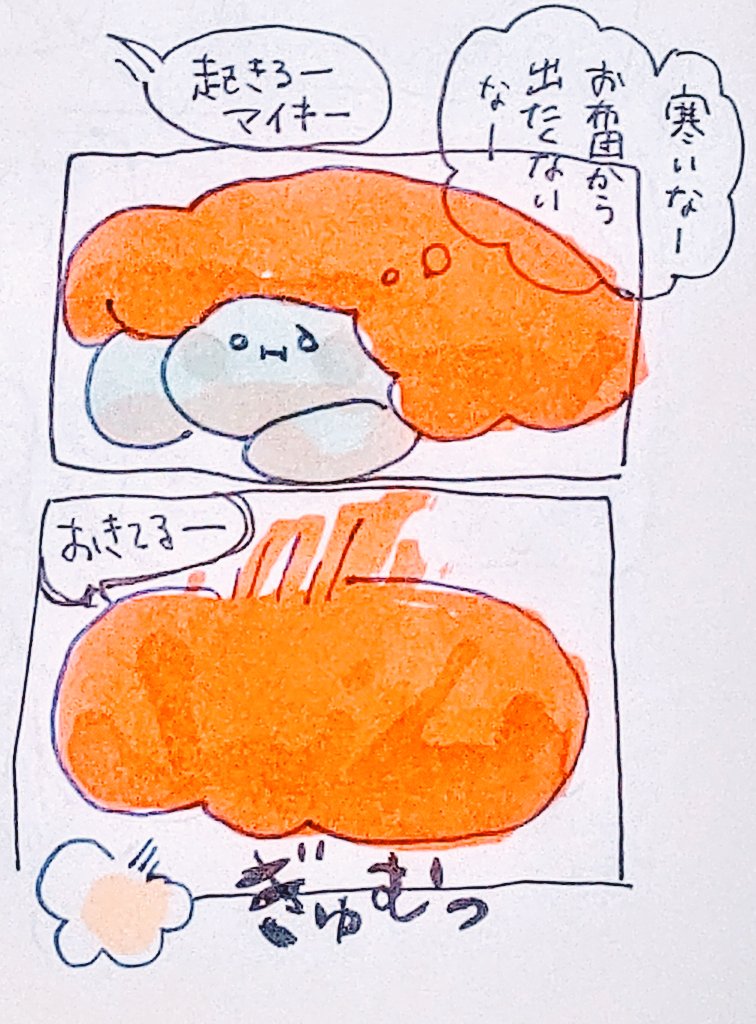 【🐢】
寒いのヤダヤダ 
