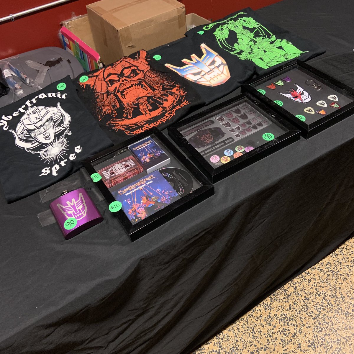 Cleveland, we are here!  MerchBot says spot the new stuff!!!  What else will be new tonight?!? Come and find out!!