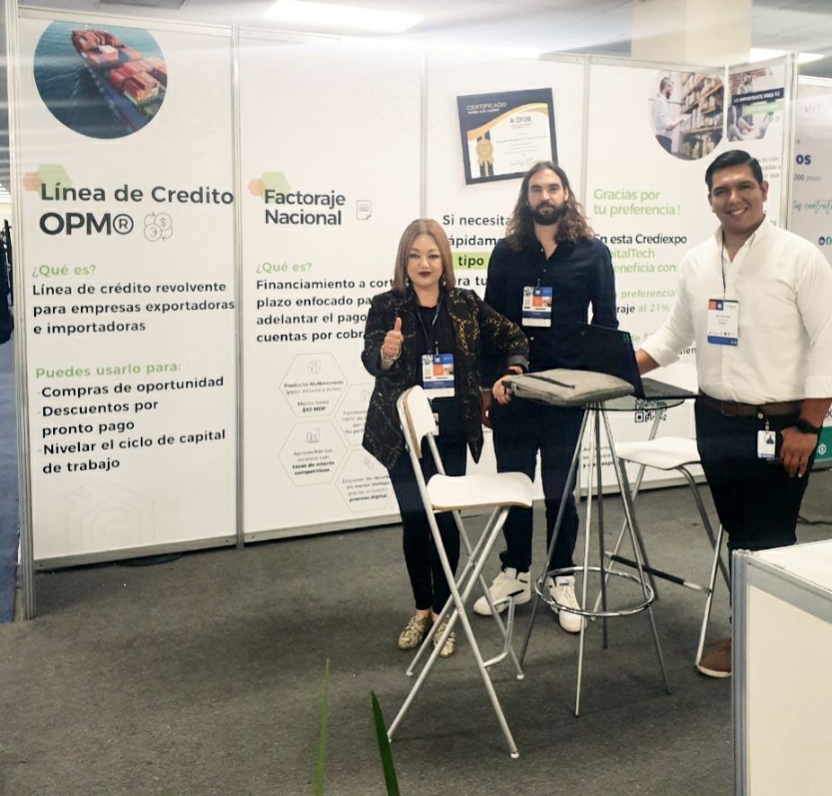 RubenG_Fintech's tweet photo. Hoy @CapitalTech_MFM participó en #Crediexpo, un evento que reunió a entidades financieras de México, con el objetivo de impulsar y fortalecer las finanzas de las #pymes mexicanas. https://t.co/dVXI6DYBsy