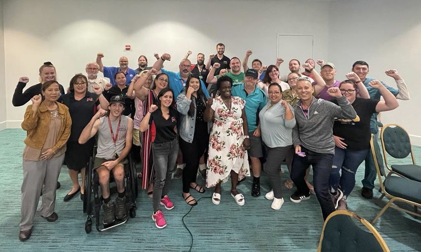 UNITEHERE362's tweet photo. Negotiations between Union Representatives of the 6 affiliate Unions and Disney Management are scheduled to resume Monday, October 10 and Tuesday, October 11. Bargaining topics will include financial items including wage increases, premium pay, health care costs, and more. #1u https://t.co/L4SRMwlhtn