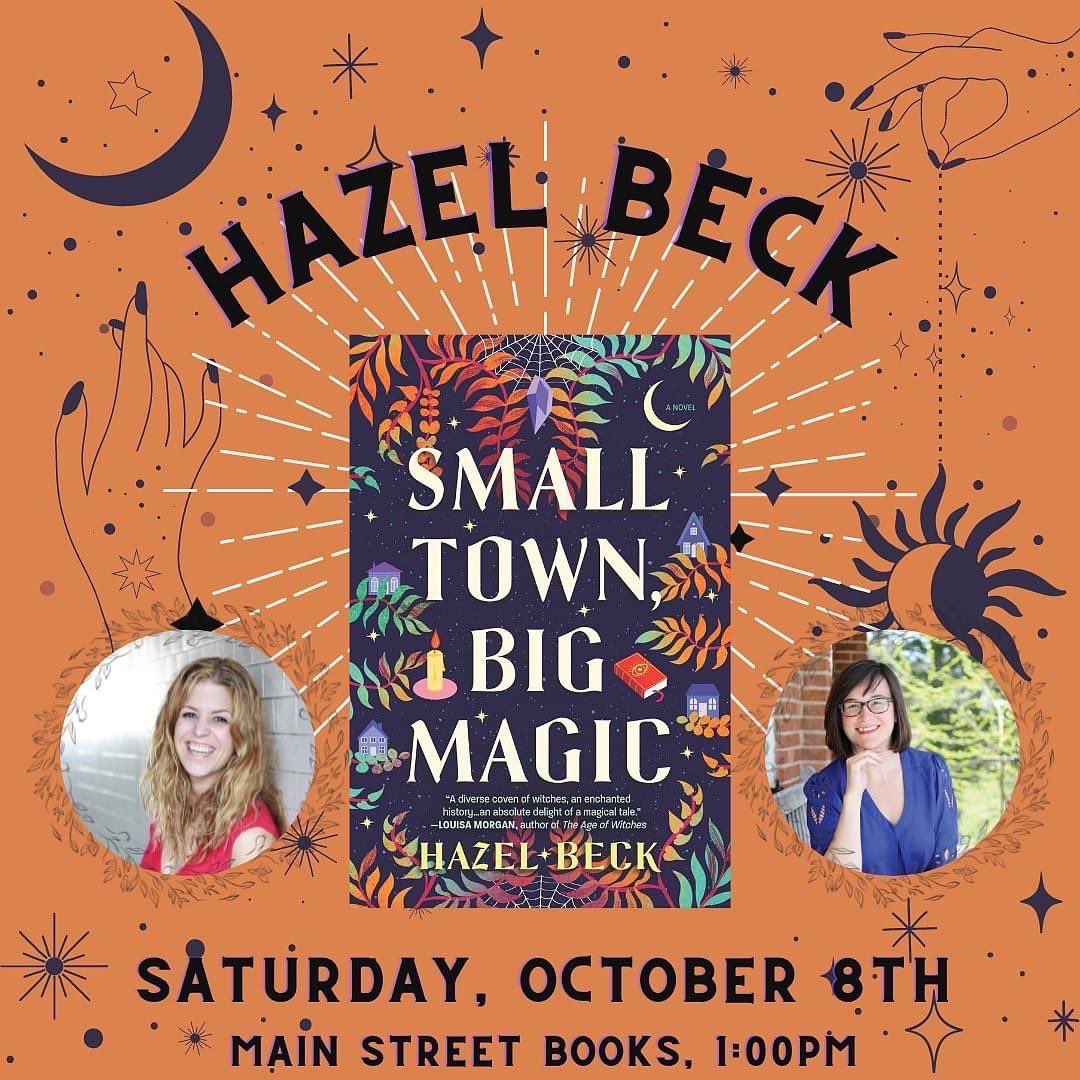 On Friday, 10/7, Hazel Beck will be speaking and signing books at @VisitMyLibrary Spencer Road Branch at 7pm. Can’t make it out in the evening? We’re excited to welcome Hazel to Main Street Books on Saturday, 10/8 at 1pm for an in-store book signing. Join the spooky fun!