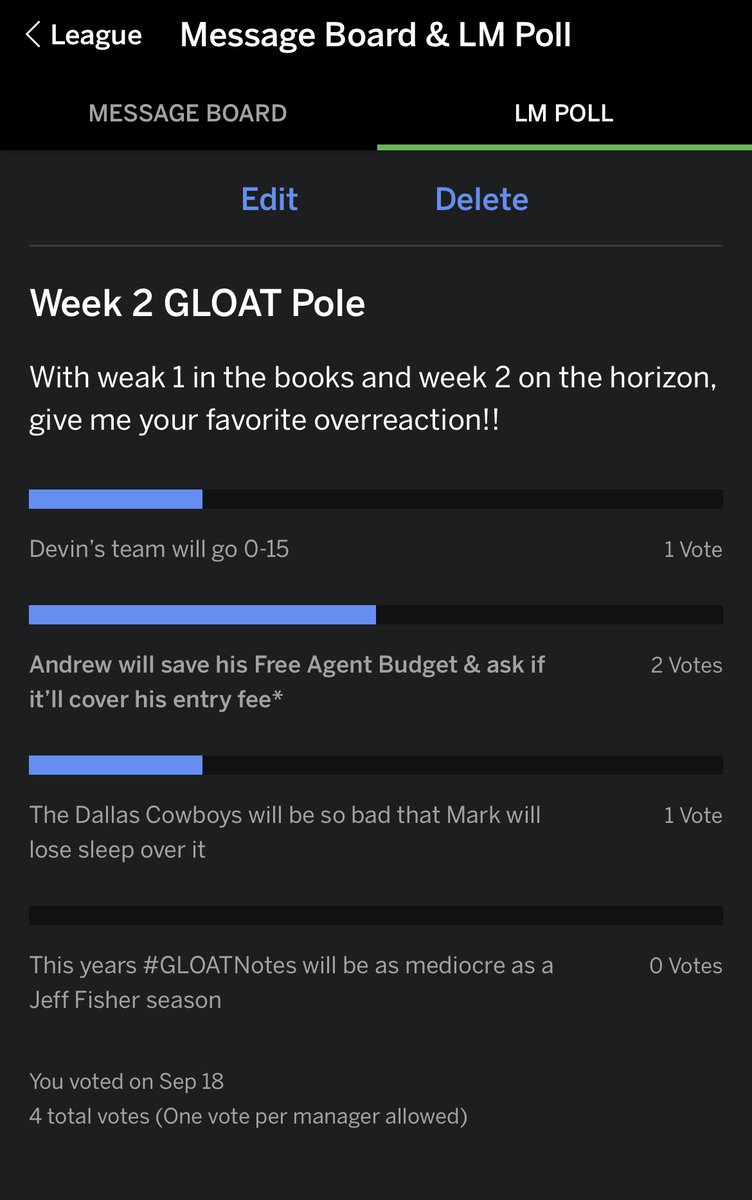 GLOATCommish2's tweet photo. #GLOATNotes for week 3! Definitely forgot to post these 😂 @atrain1528 @jstephenson33 @NReed121 @AndrewComsport @GypsyMaster @DevinWyatt5 #mark https://t.co/8n6BSqlwws