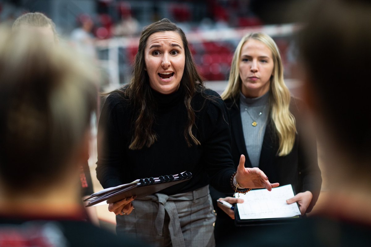 JaxStateVB's tweet photo. We heard it’s #NationalCoachesDay, so we couldn’t miss the opportunity to shoutout our fearless leaders! 

Thank you to @t_garvey5 &amp; @KenzieRombach for all they do for Gamecock Volleyball! 🐐🐐 https://t.co/JrCQTRAqXO