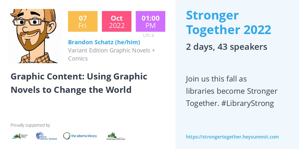 soupytoasterson's tweet photo. Tomorrow.. it's me! Doing a talk, not at all nervous.
https://t.co/RoK4Ou8ta3 #LibraryStrong https://t.co/Nv7Ut8lVkS