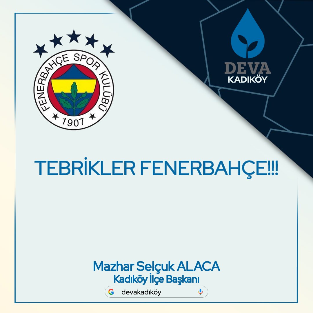 tebrikler @Fenerbahce #FBvAEK