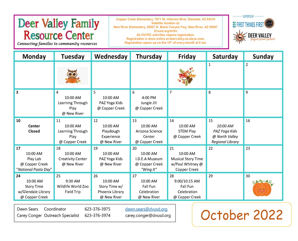 CommunityDv's tweet photo. Wonderful opportunities for families! https://t.co/MR9F7HvMRT