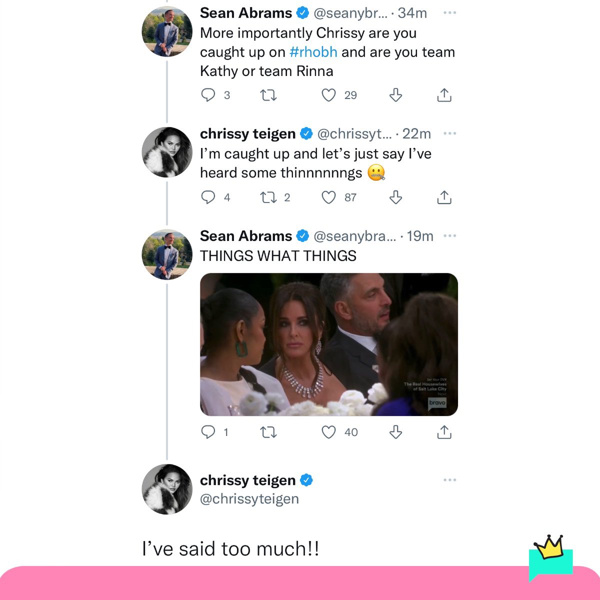 queensofbravo's tweet photo. 😬👀 #RHOBH https://t.co/R9lT8gztps
