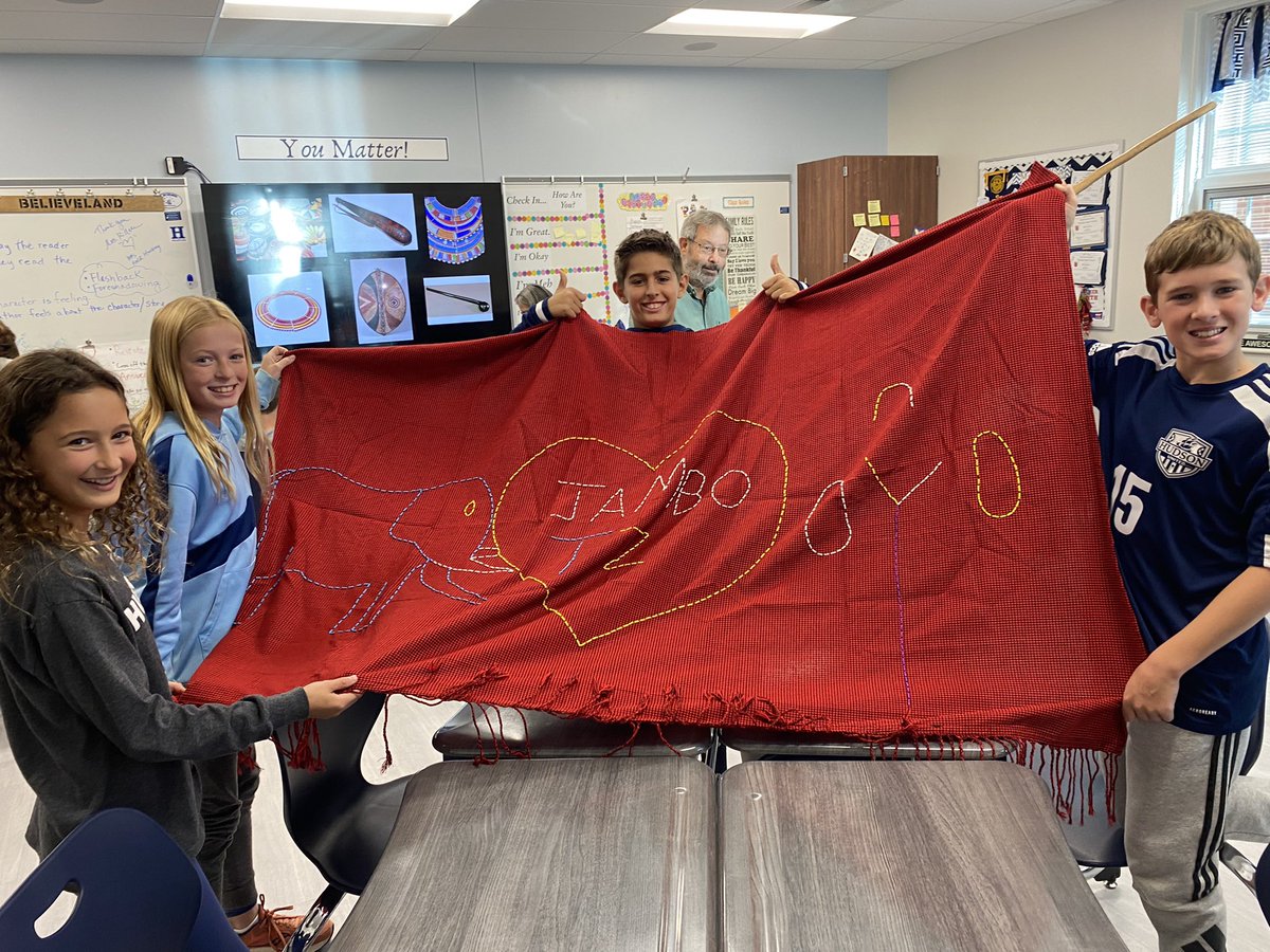 Mrs_killeen's tweet photo. Huge thank you to Dr. and Mrs. Cushner for introducing 6 Honor to Orkeeswa School, Monduli, Tanzania! We are excited to begin our partnership with Orkeeswa to learn from each other how to be agents of change! https://t.co/2LIqcrK9uY