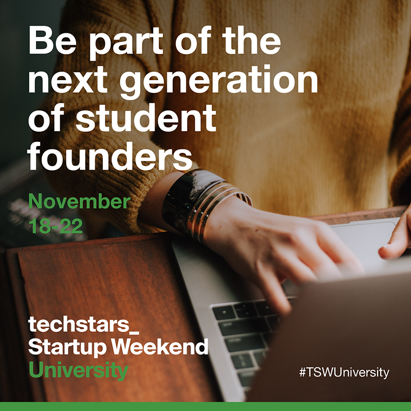 Discover how to build a business as a student. Participate in @Techstars @StartupWeekend University at tsta.rs/xbTB50L3J9v