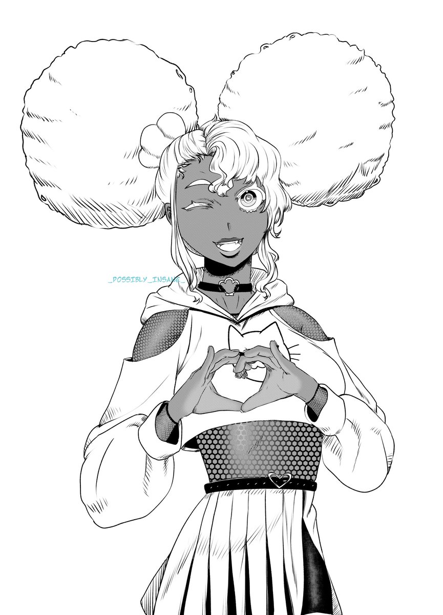 pos_bly's tweet photo. Drawing Vtubers I Like-tober! Day 6: @Shellanin2D ! I love this character! Her hair is fantastic💕

#Shell2D #manga #artist #vtuber https://t.co/DIqYpWC9Yo