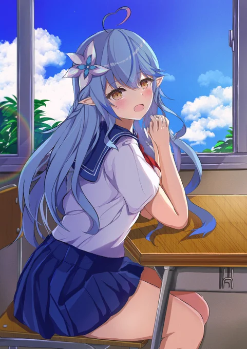 #あなたのあお色の作品を見せてください あお色といえばラミィちゃん 