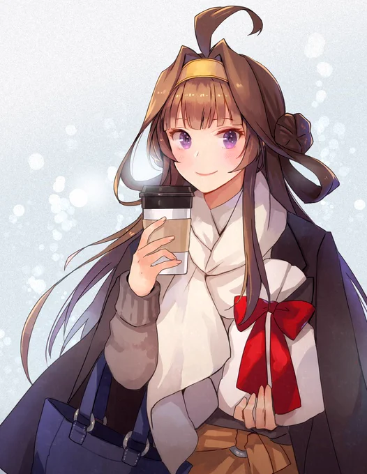 寒いので冬服金剛ちゃん(再掲) 
