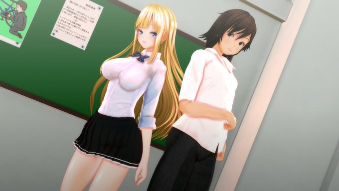 #COM3D2
お昼なのでこれは夏服アリスちゃんと神奈君です。お似合いの2人ですね。そして乳がでかいですね。 