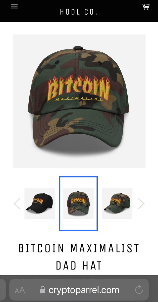 cryptoparrel's tweet photo. New hat design for the maxis - black, white and camo variants 😝

#Bitcoin #BUIDL 

https://t.co/KNtUvLSgbH https://t.co/N1gOWEPd0g