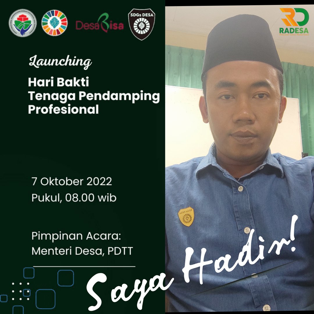 sufyansliyeg's tweet photo. Syukur Alhamdulillah kami berbangga hati menjadi bagian dari keluarga Kemendesa. TPP adalah Anak kandung Kemendesa
Tetap Satu Komando, Mewujudkan Desa Mandiri untuk Indonesia Maju.
#PendampingDesa
#Kemendesa
#TPPIndonesia
#TPPJabar
#TPPIndramayu
#HariBhaktiPendampingDesa https://t.co/qVvHDlmsbA