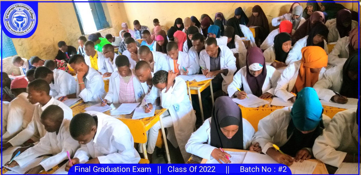 abdiyey086's tweet photo. Final graduation Exam https://t.co/8UfDbShqhI
