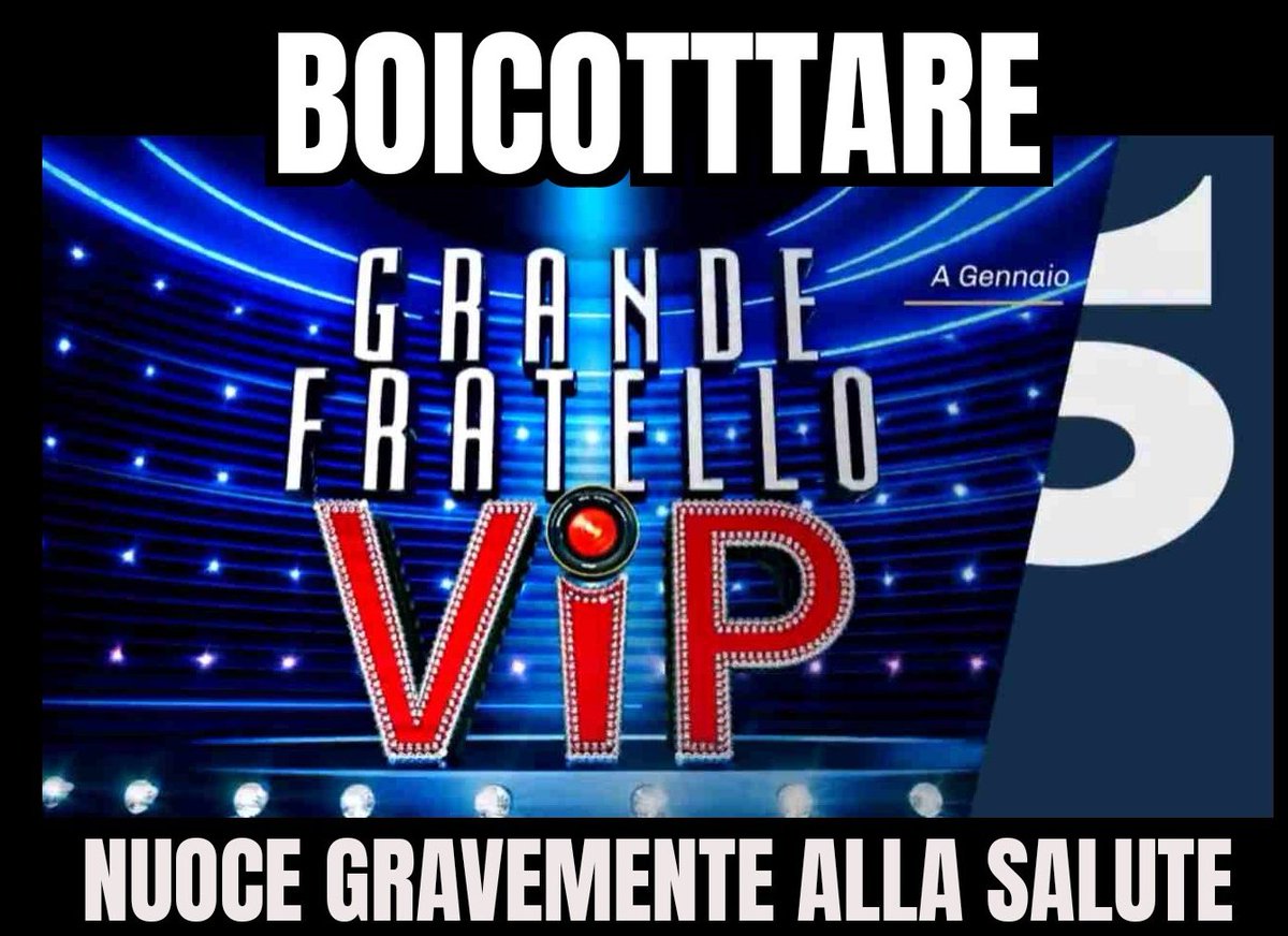 BattagliaMarc's tweet photo. #gfivip7 è la parte più brutta del panorama televisivo. #signorini ci sguazza e ed è il puparo della situazione. Programma #eticamente #deviante che deve essere chiuso.  Gli #sponsor dovrebbero stracciare i contratti.
#Mediaset 
#boicottaresponsor
#gfivip7
#GFVIPParty #7ottobre https://t.co/7dlA3bMgiP