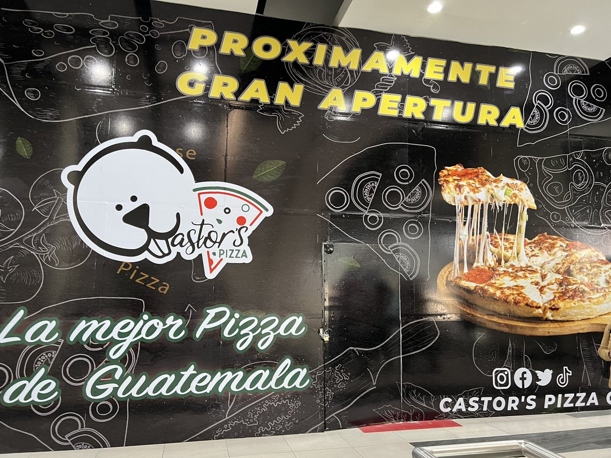 castorspizza's tweet photo. Castor’s Pizza está creciendo 🦫 🍕 

Estamos muy felices de anunciar que estamos próximos a aperturar nuestro 6to restaurante ubicado en Centro Comercial Rus Mall zona 7 en el 2do nivel 🙌🏼🤩 (entre Fitness One y Maycom) https://t.co/aHHLvUr42w