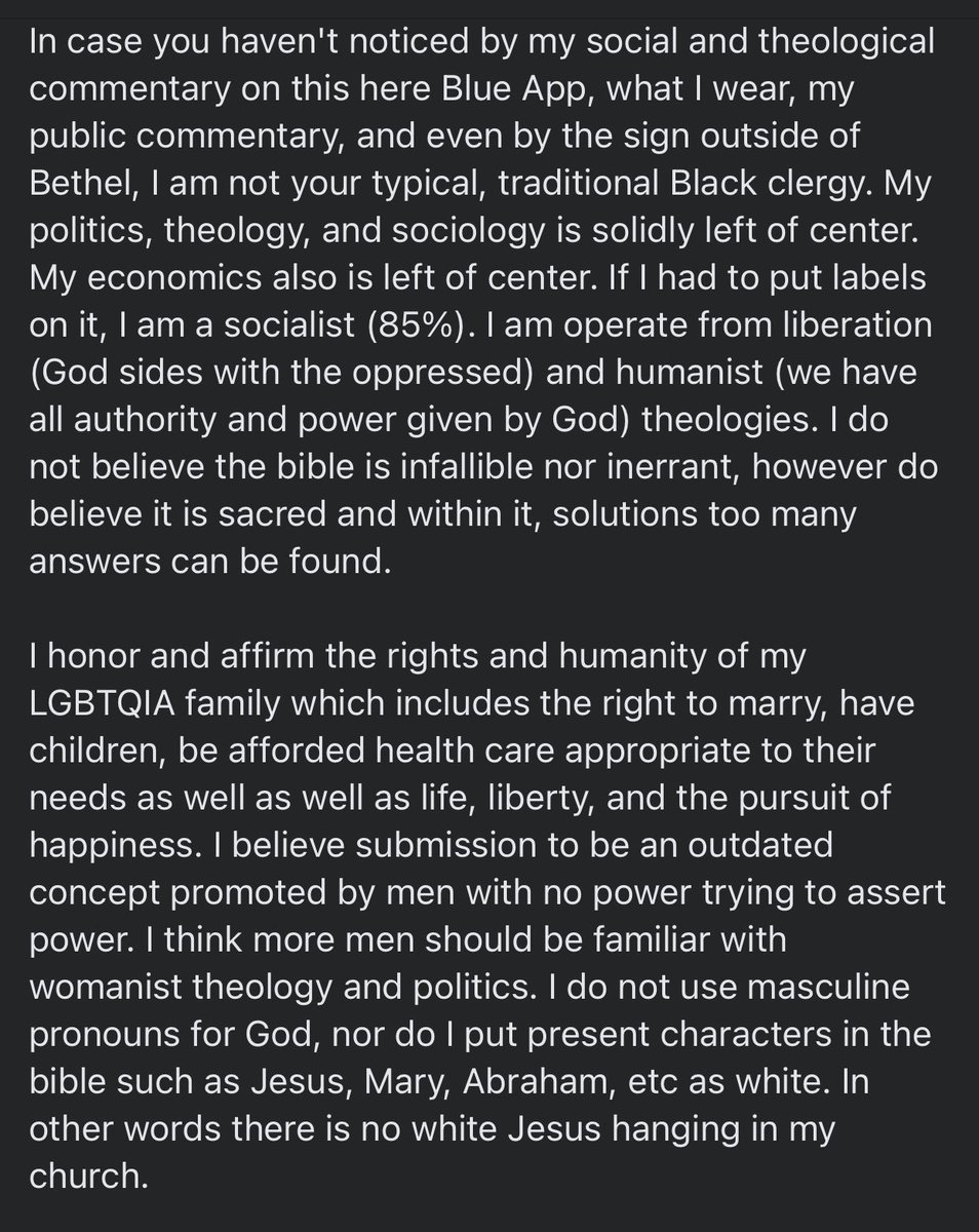 ZeekArkham's tweet photo. I posted a few days ago about a church pastor I thought was cool until I stumbled upon his Facebook page.

Today, he doubled down on his “beliefs.”

This is why you need to be careful about who is teaching you God’s word.

This is satanic influence, in my opinion. https://t.co/Y7x1VuuUCA